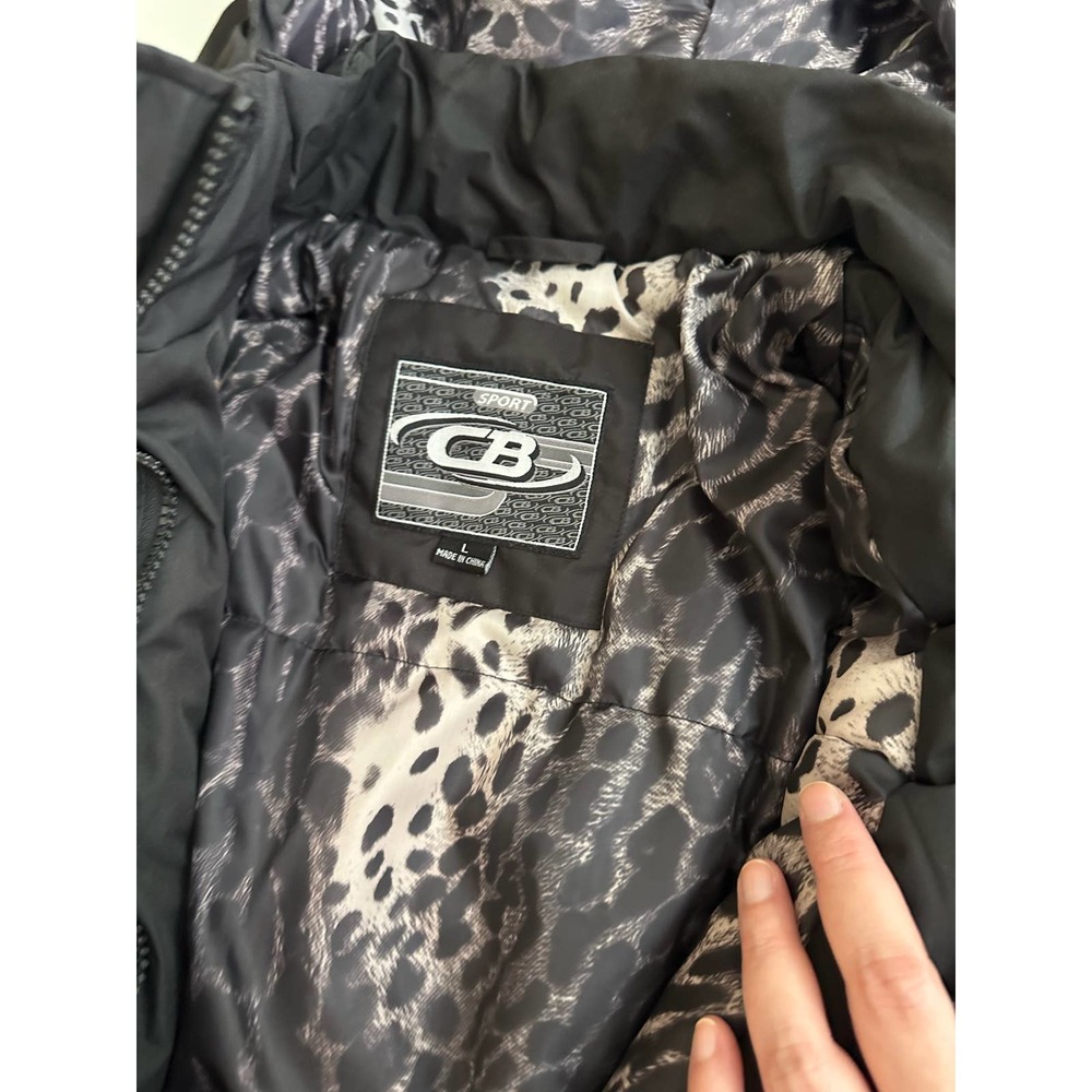Women L Black Snow Utility Jacket, CB Sport, warm comfortable hoodie - Picture 2 of 15